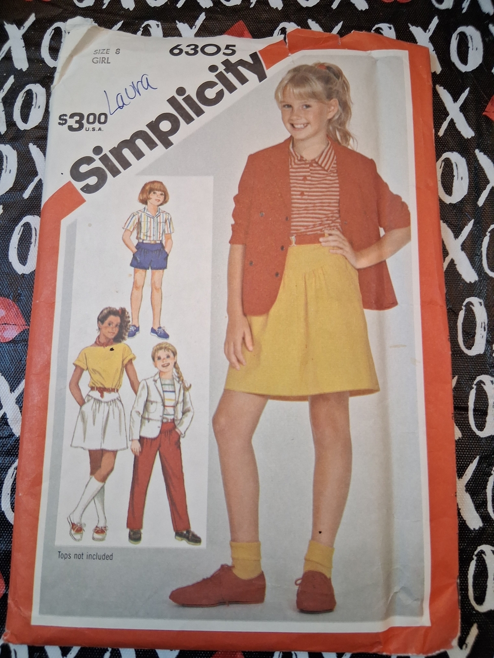 Simplicity Girls' Skirt and Jacket Sewing Pattern – Yellow & Red